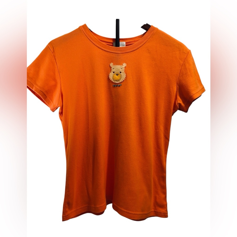 Vintage Disney Store Women's Winnie The Pooh Orange Size L T Shirt
